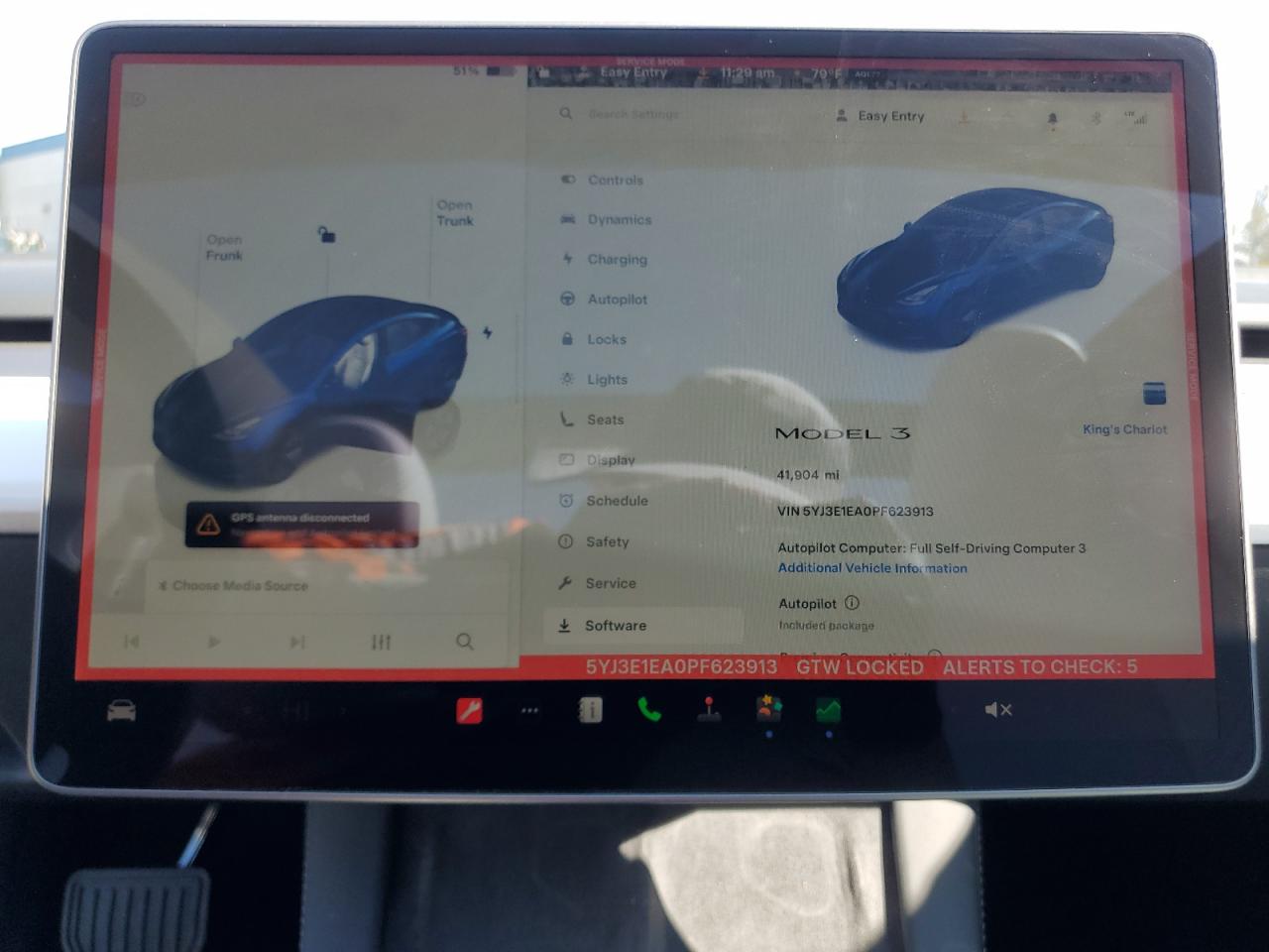 2023 TESLA MODEL 3  VIN:5YJ3E1EA0PF623913