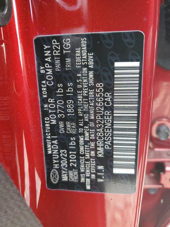 2023 HYUNDAI VENUE SEL VIN:KMHRC8A32PU266558