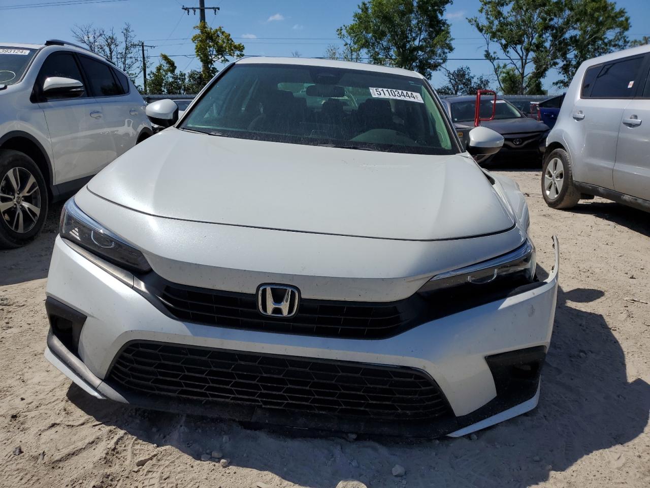 2022 HONDA CIVIC EX VIN:JHMFE1F75NX002832