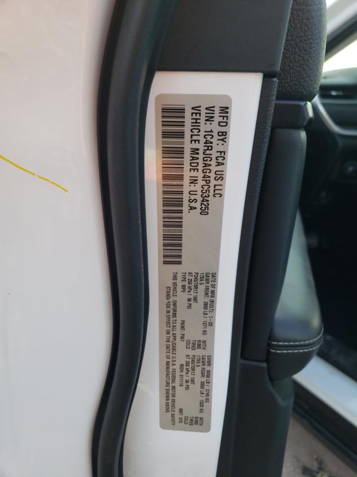 2023 JEEP GRAND CHEROKEE LAREDO VIN:5XXGN4A71EG285154