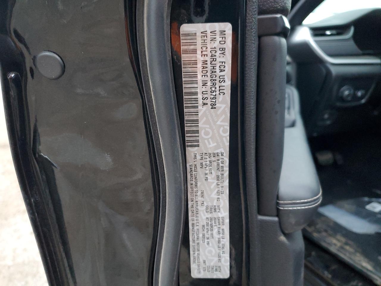 2024 JEEP GRAND CHEROKEE LAREDO VIN:1C4RJHAG8RC679784
