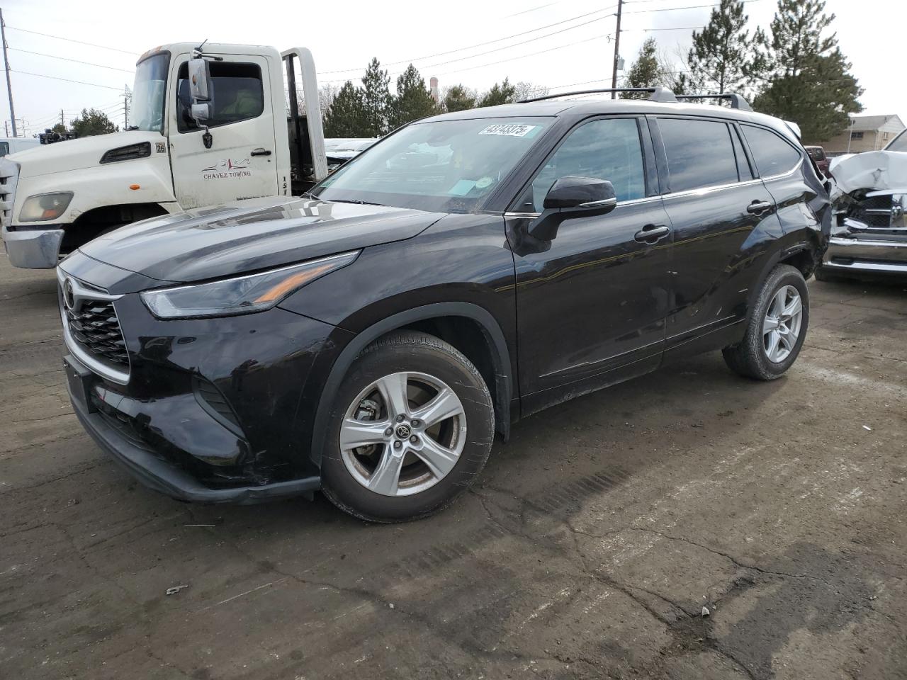 2022 TOYOTA HIGHLANDER L VIN:5TDCZRBH0NS225484