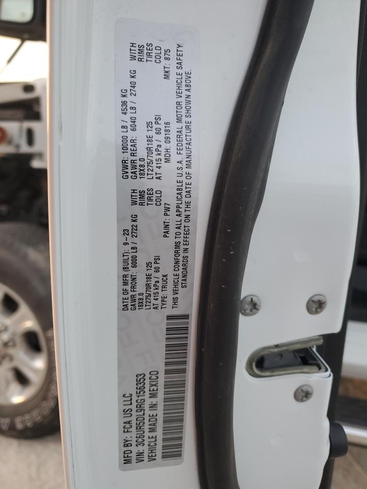 2024 RAM 2500 BIG HORN VIN:3C6UR5DL9RG156353