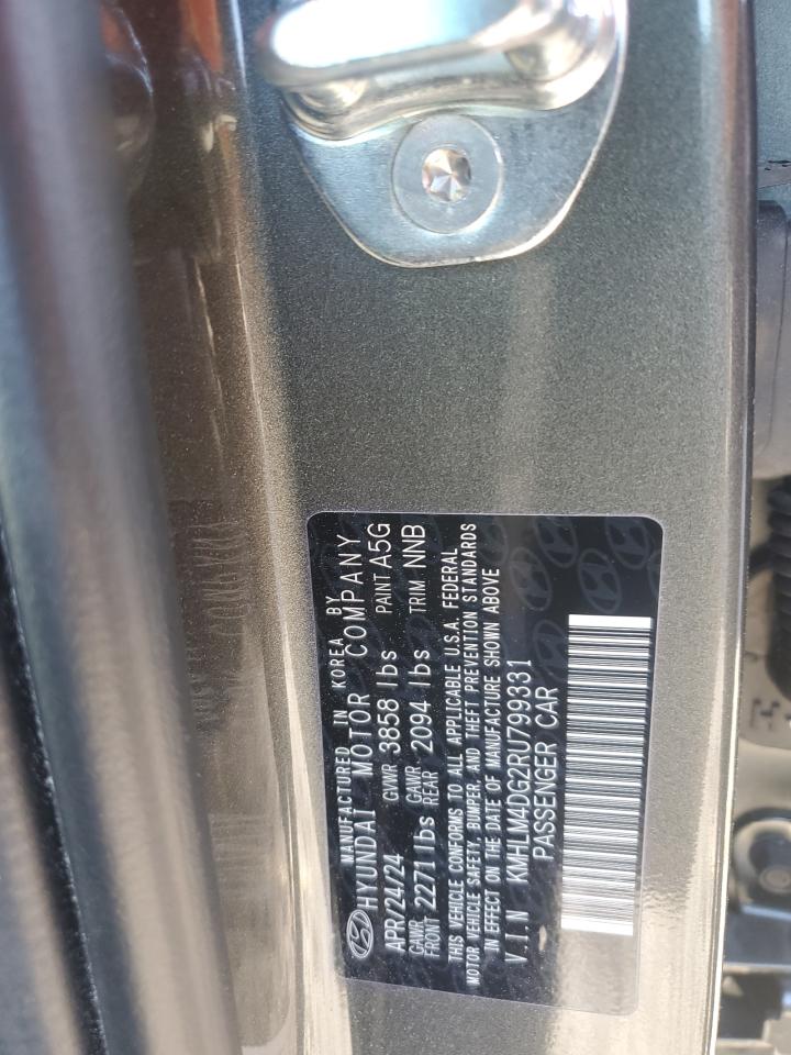 2024 HYUNDAI ELANTRA SEL VIN:KMHLM4DG2RU799331