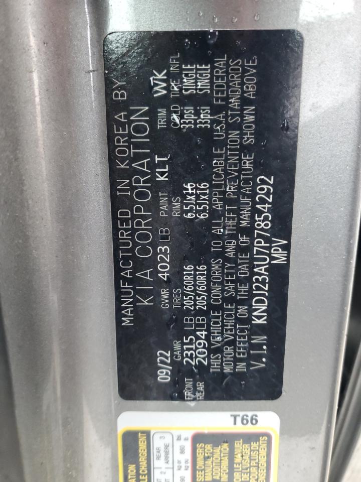 2023 KIA SOUL LX VIN:KNDJ23AU7P7854292