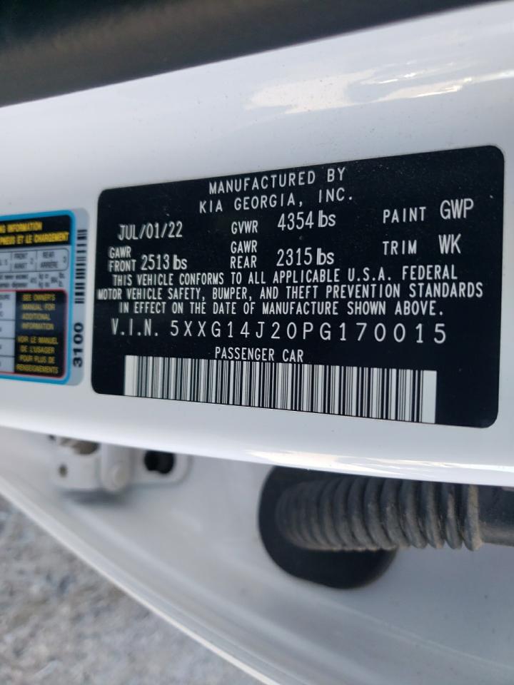 2023 KIA K5 LXS VIN:5XXG14J20PG170015