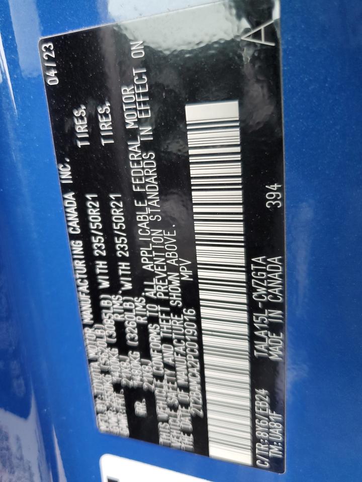2023 LEXUS RX 350 BASE VIN:2T2BAMCA2PC019016