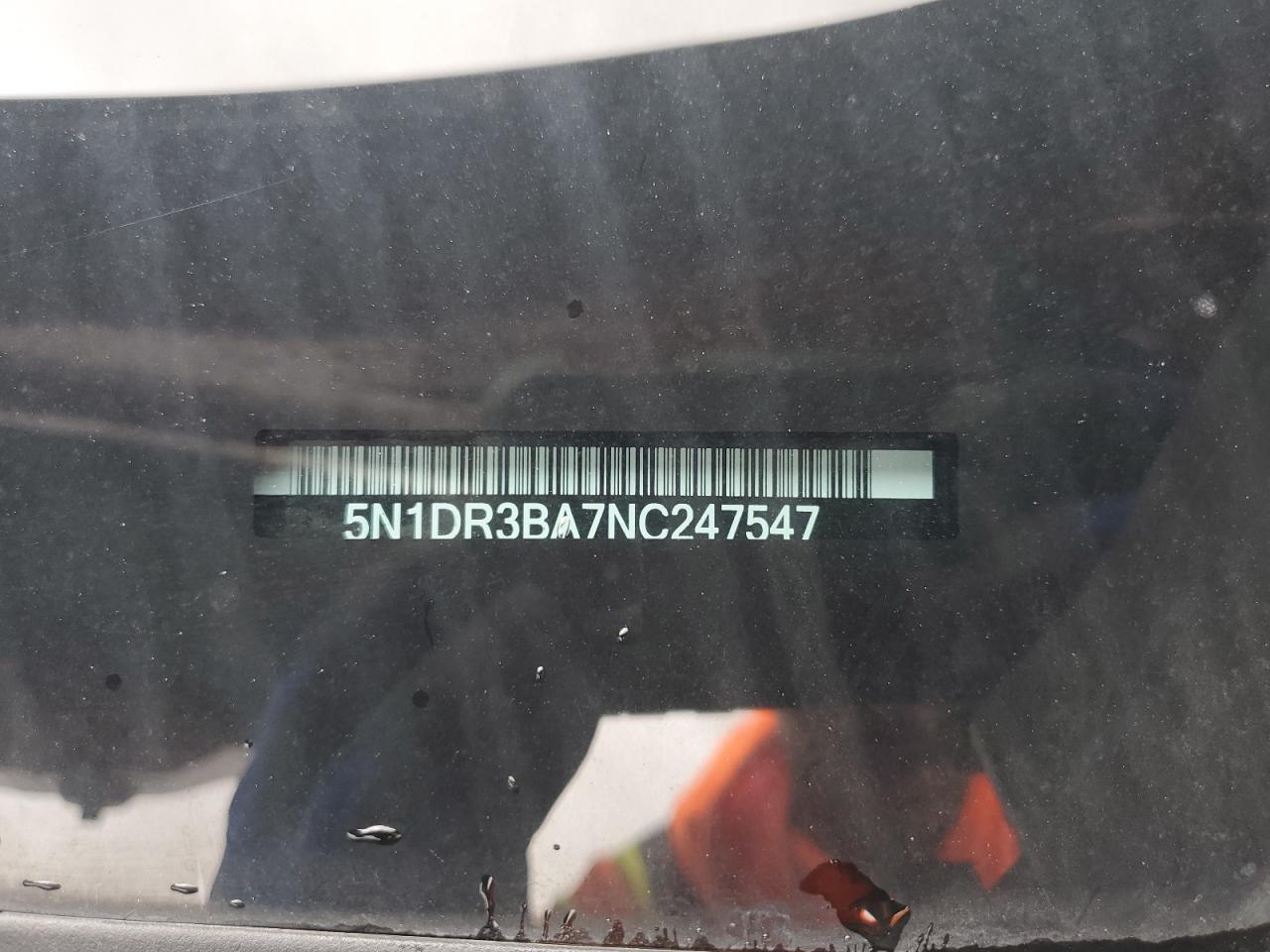 2022 NISSAN PATHFINDER SV VIN:5N1DR3BA7NC247547