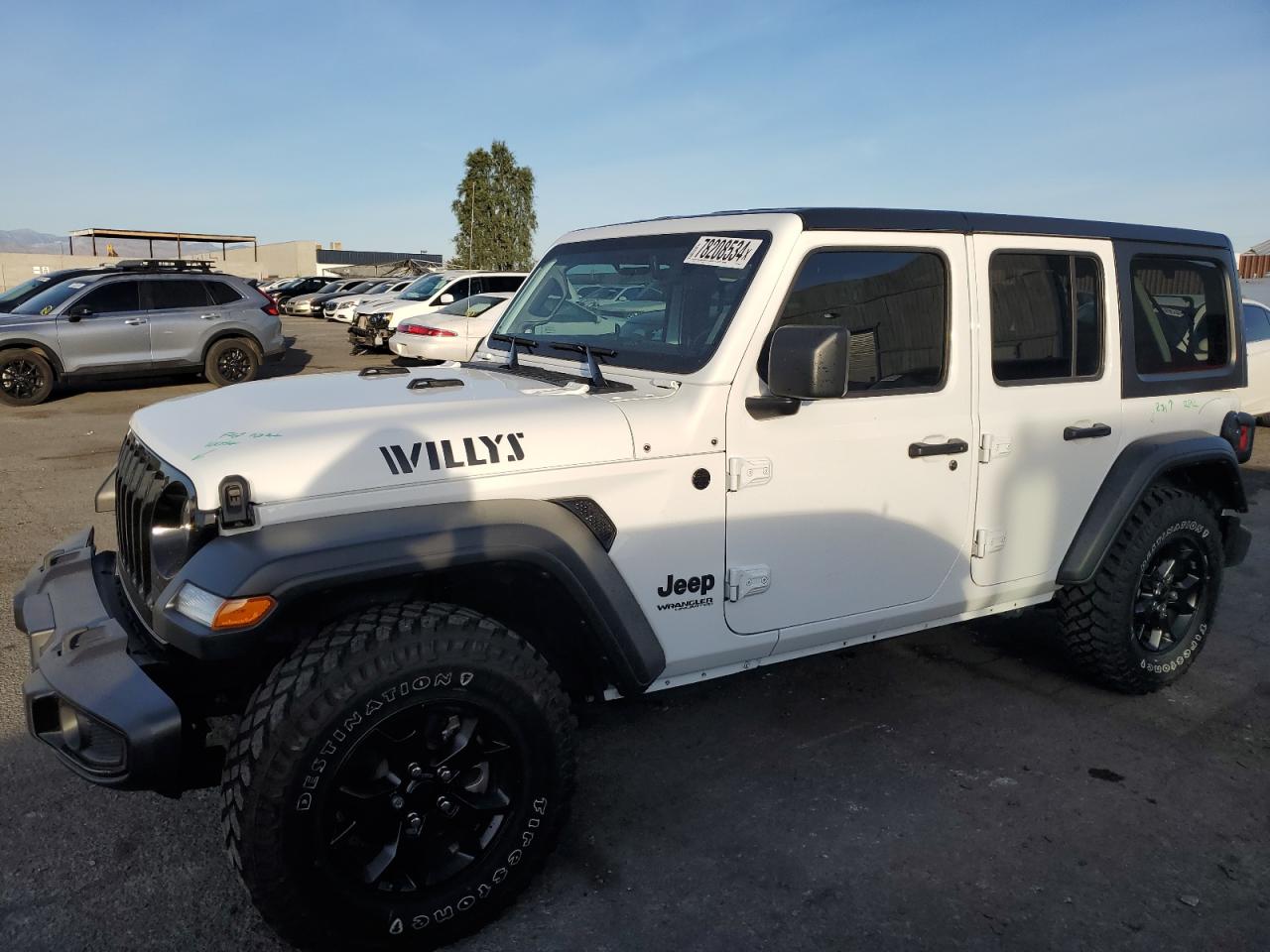2022 JEEP WRANGLER UNLIMITED SPORT VIN:1C4HJXDG2NW139230