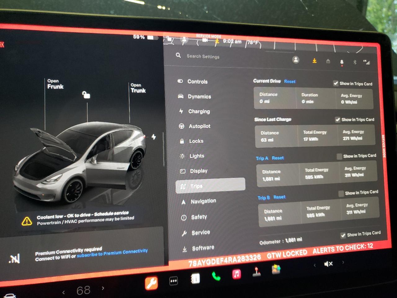 2024 TESLA MODEL Y  VIN:7SAYGDEF4RA283326