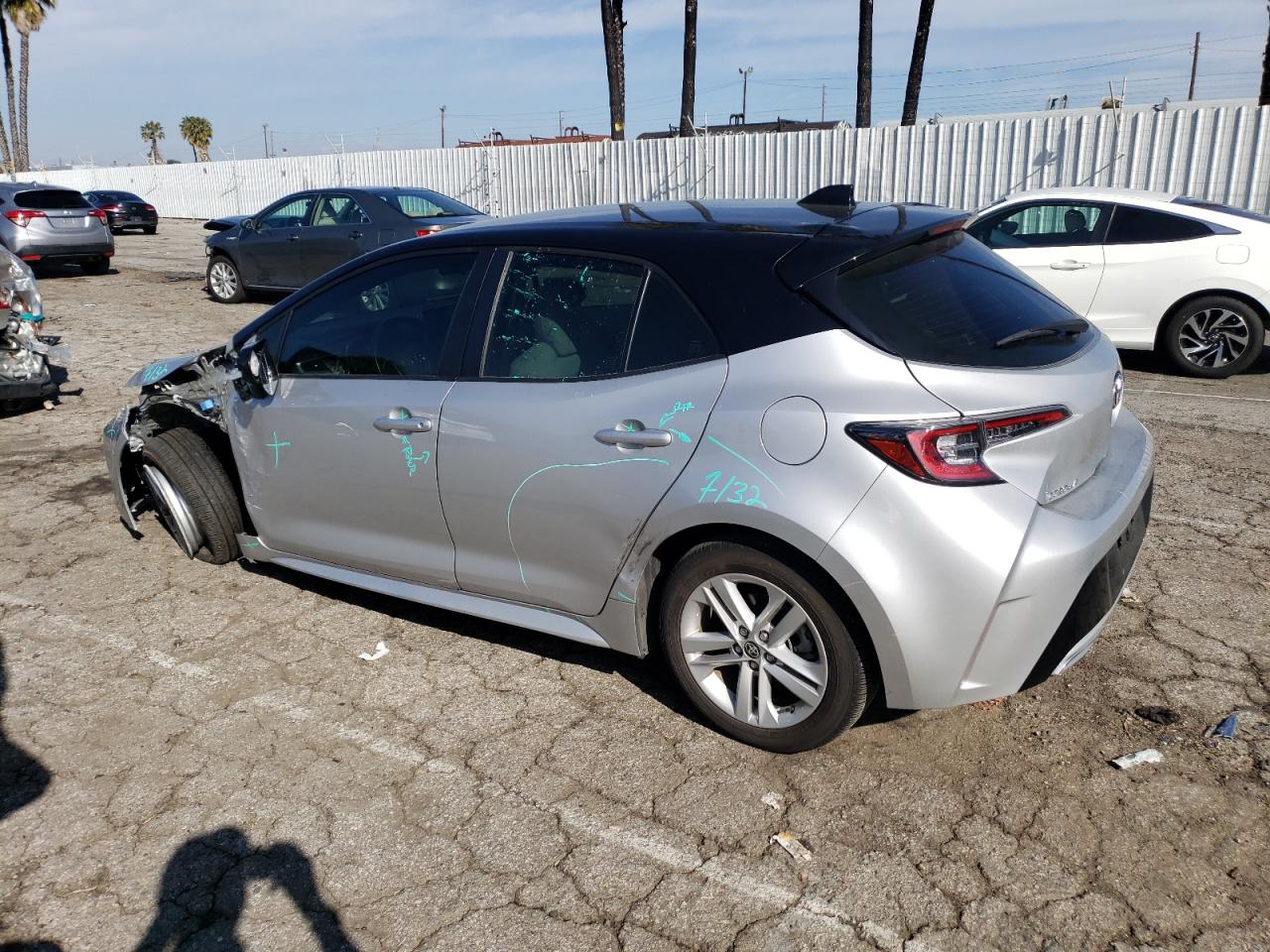 2022 TOYOTA COROLLA SE VIN:JTND4MBEXN3168476