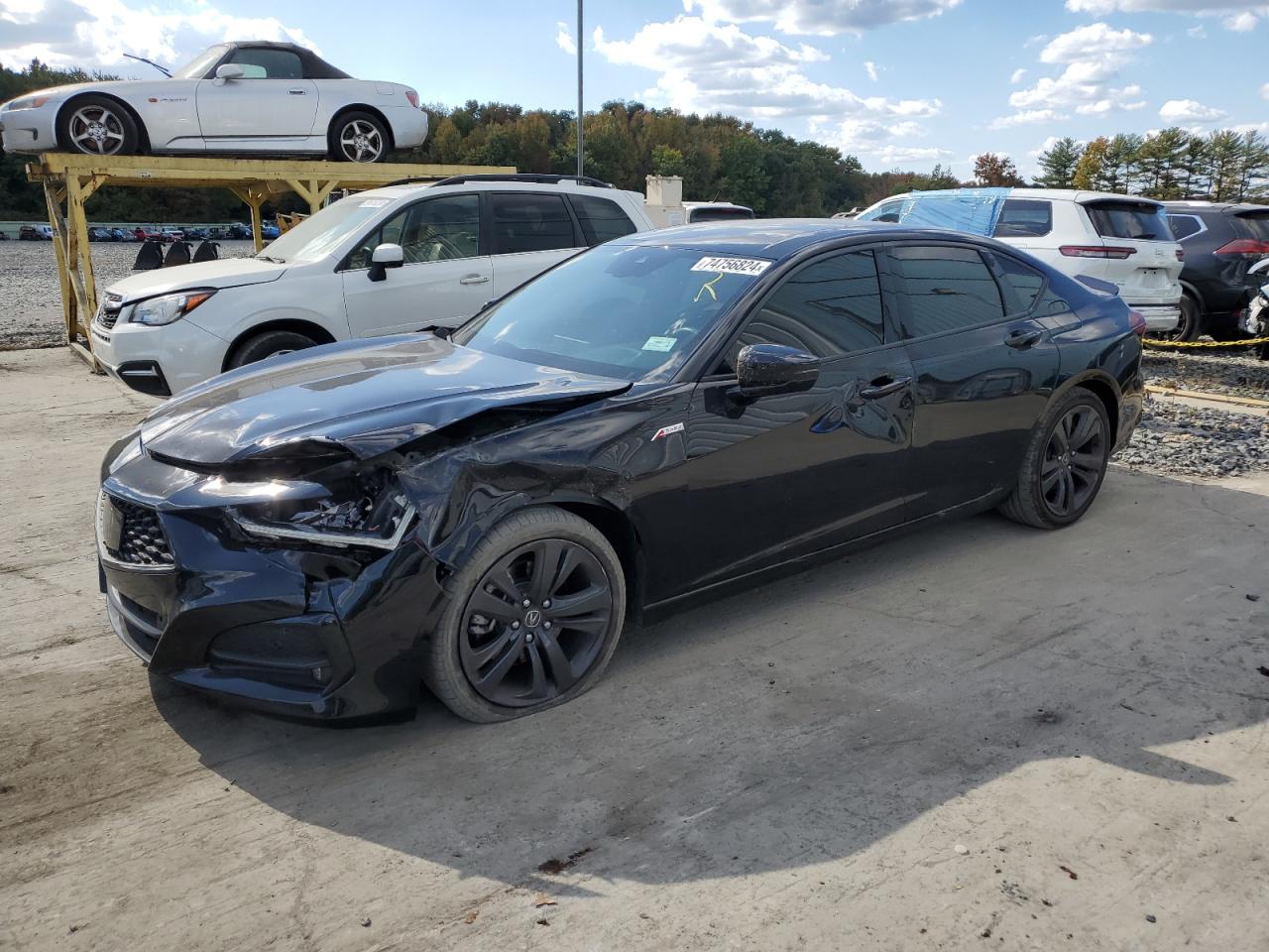 2022 ACURA TLX TECH A VIN:19UUB6F52NA002093