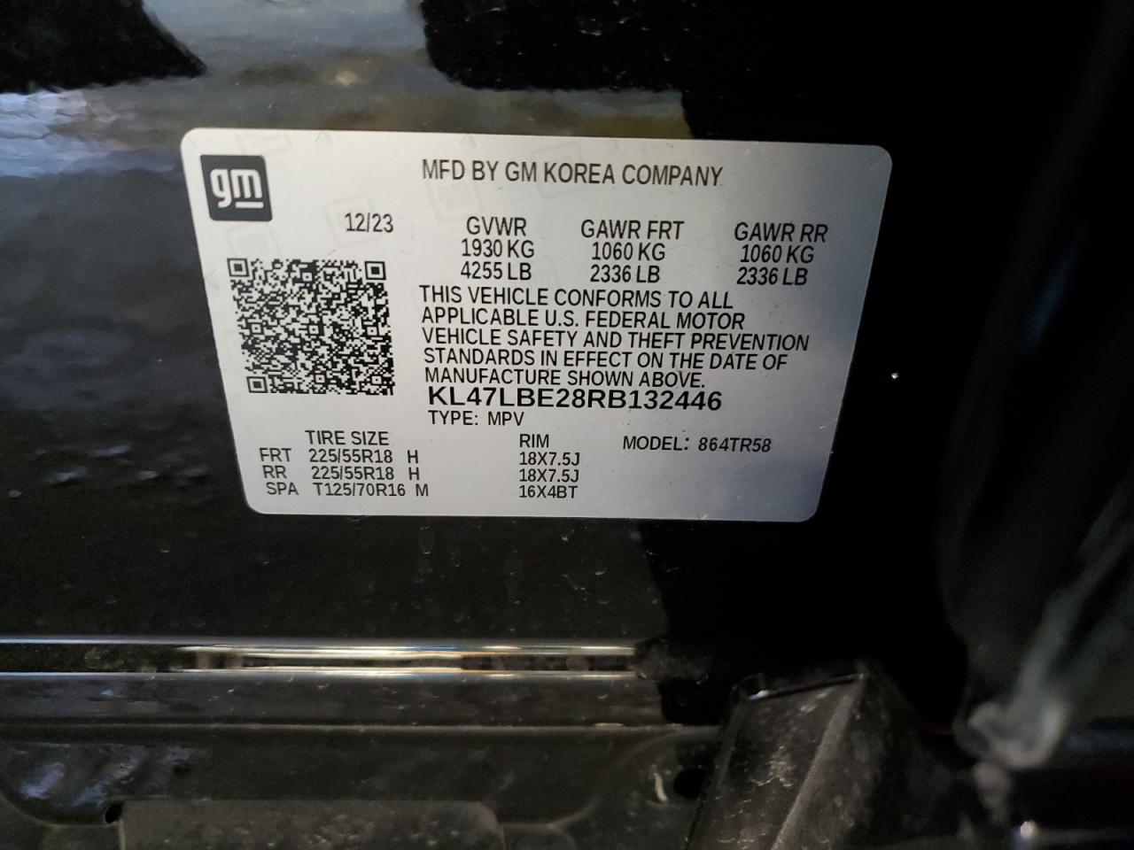 2024 BUICK ENVISTA SPORT TOURING VIN:5TDZA23C04S024565