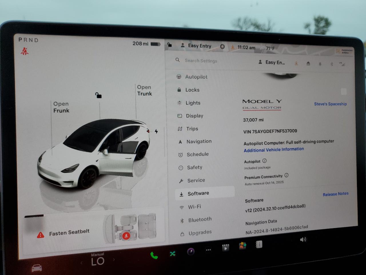 2022 TESLA MODEL Y  VIN:7SAYGDEF7NF537009
