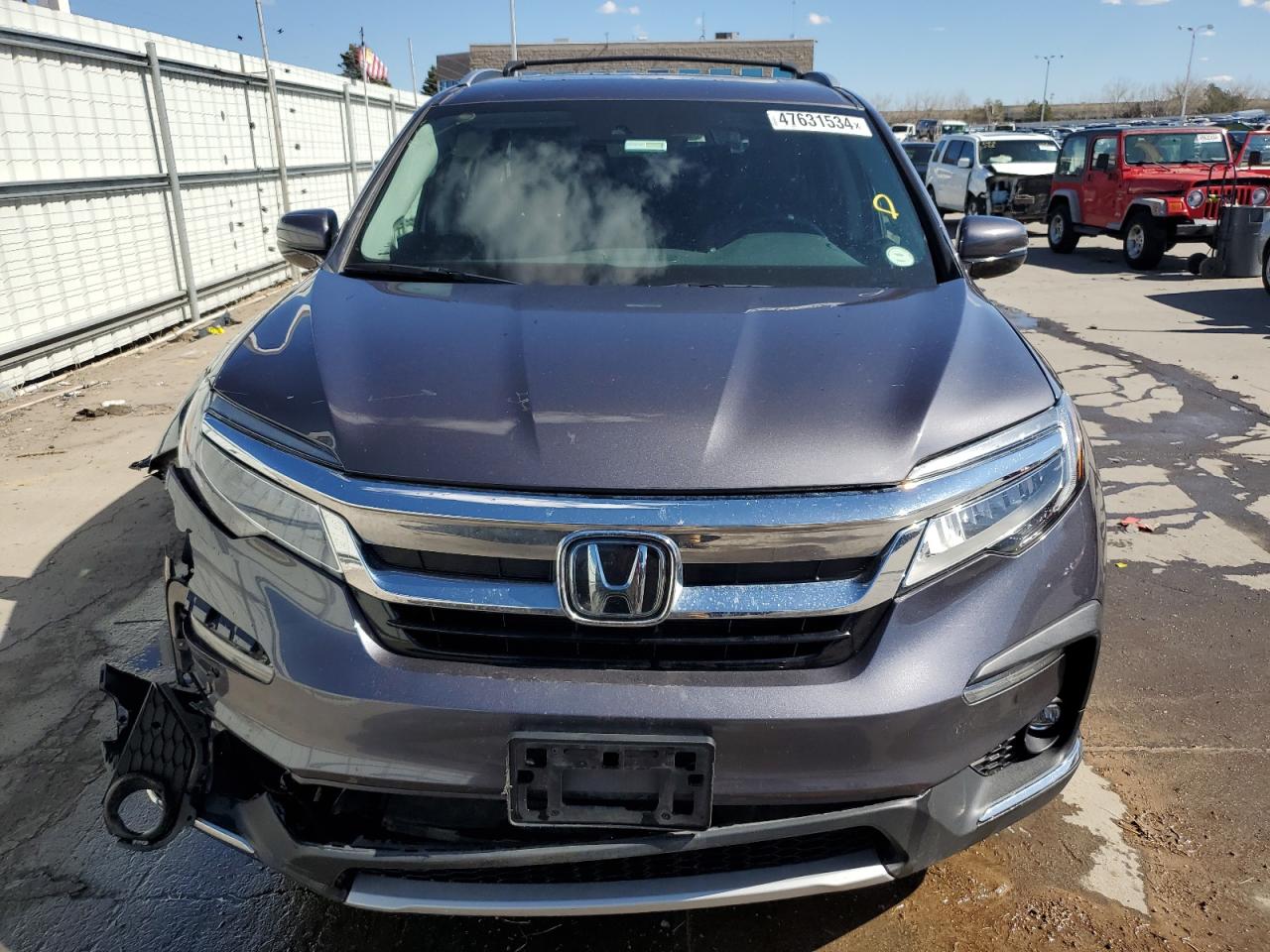 2022 HONDA PILOT TOURING VIN:5FNYF6H69NB017627