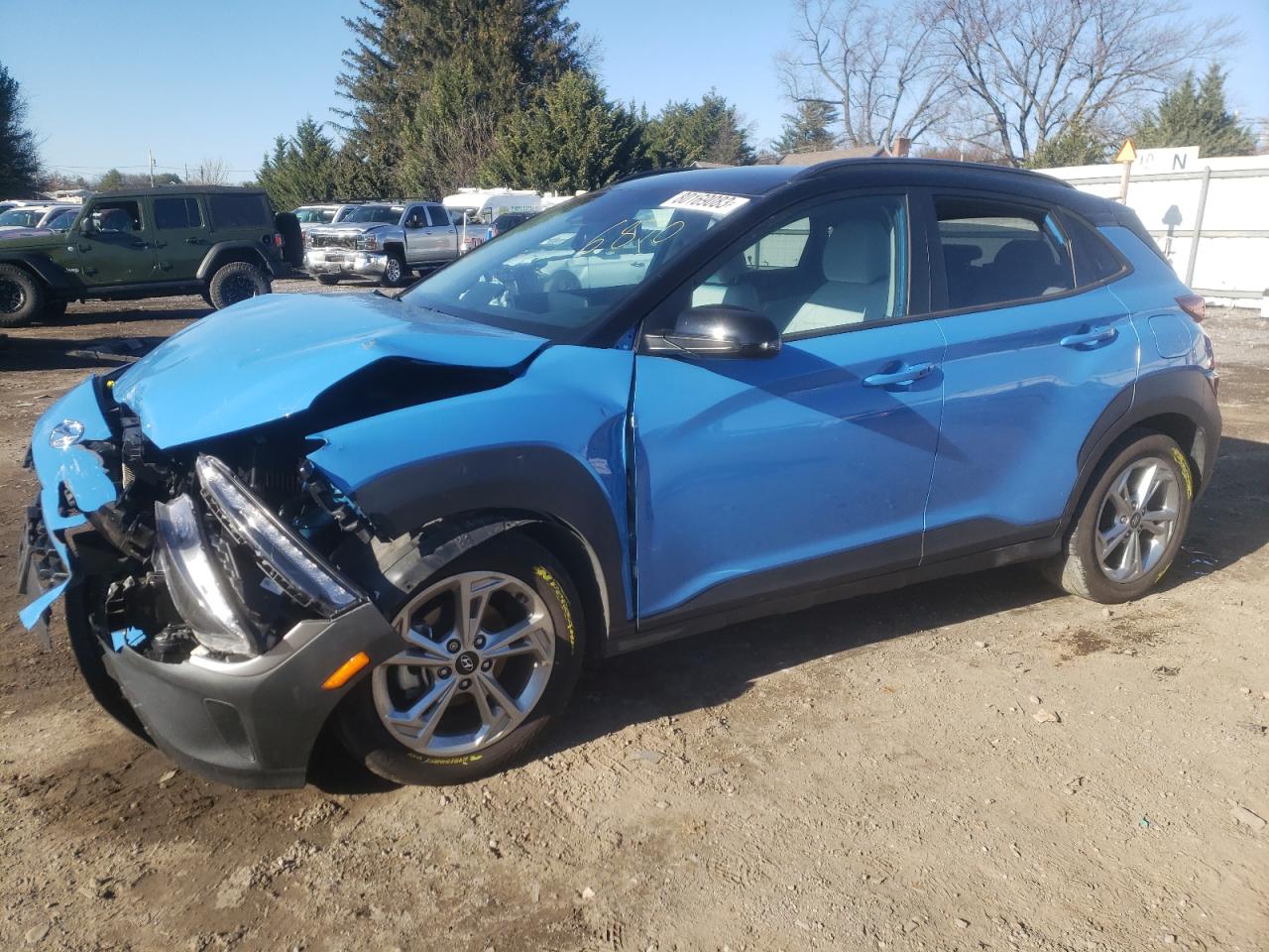 2022 HYUNDAI KONA SEL VIN:KM8K62AB3NU766870
