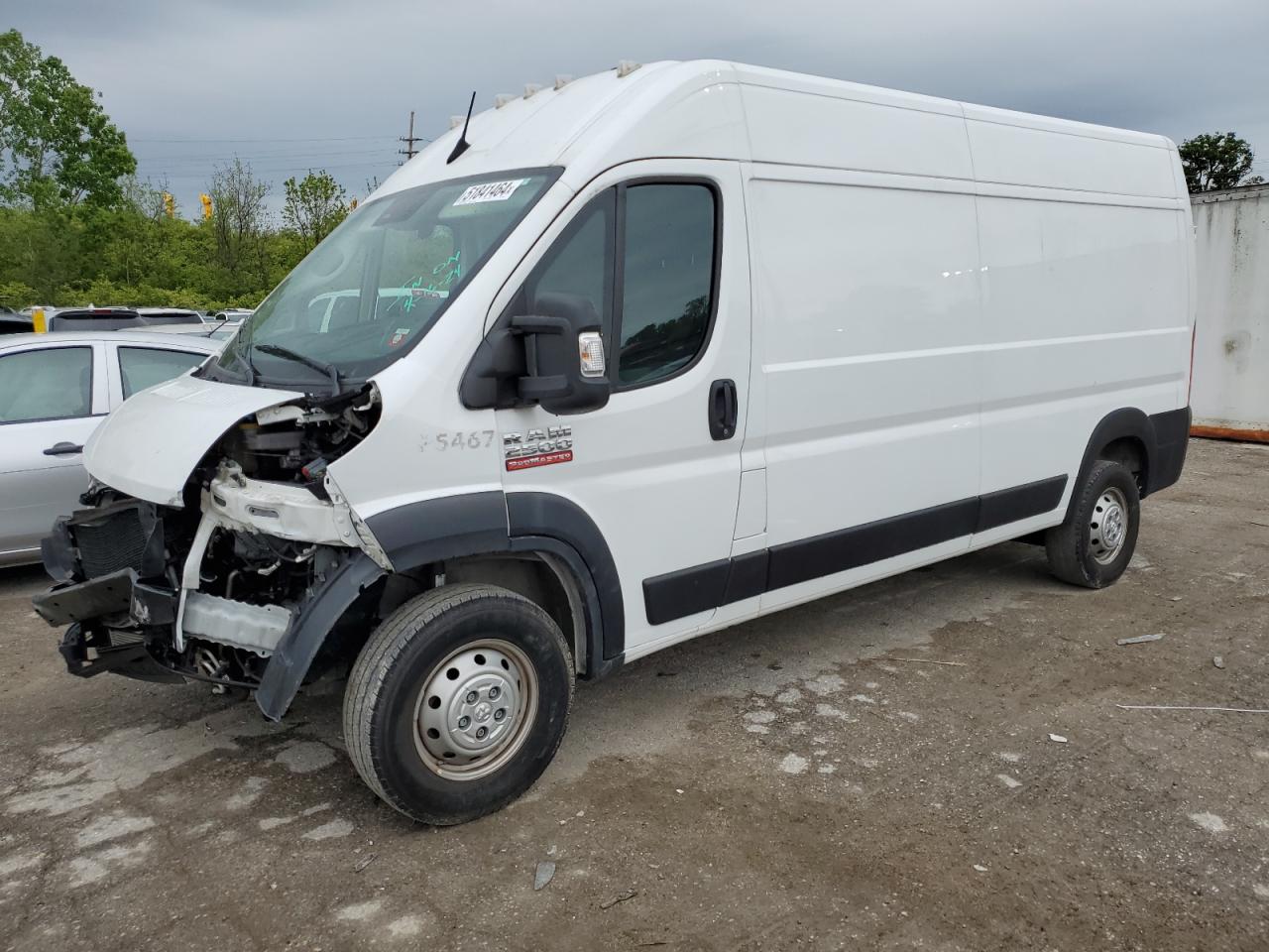 2022 RAM PROMASTER 2500 2500 HIGH VIN:3C6LRVDG6NE133729