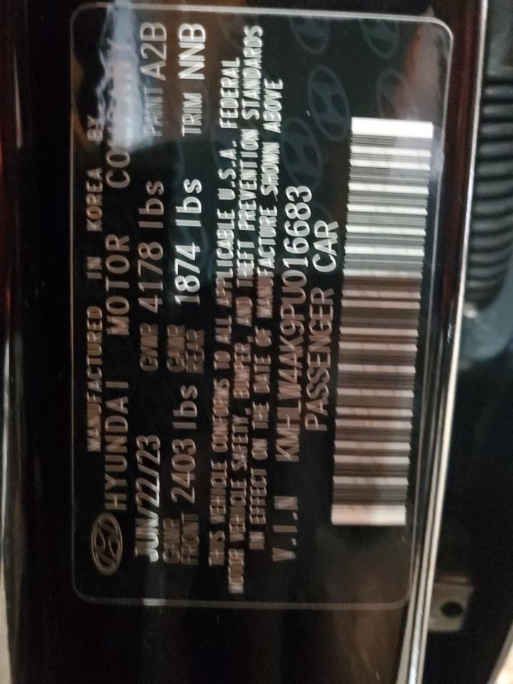 2023 HYUNDAI ELANTRA N  VIN:KMHLW4AK9PU016683