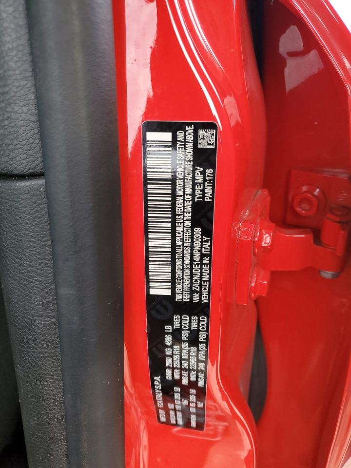 2022 JEEP RENEGADE ALTITUDE VIN:ZACNJDE14NPN90309