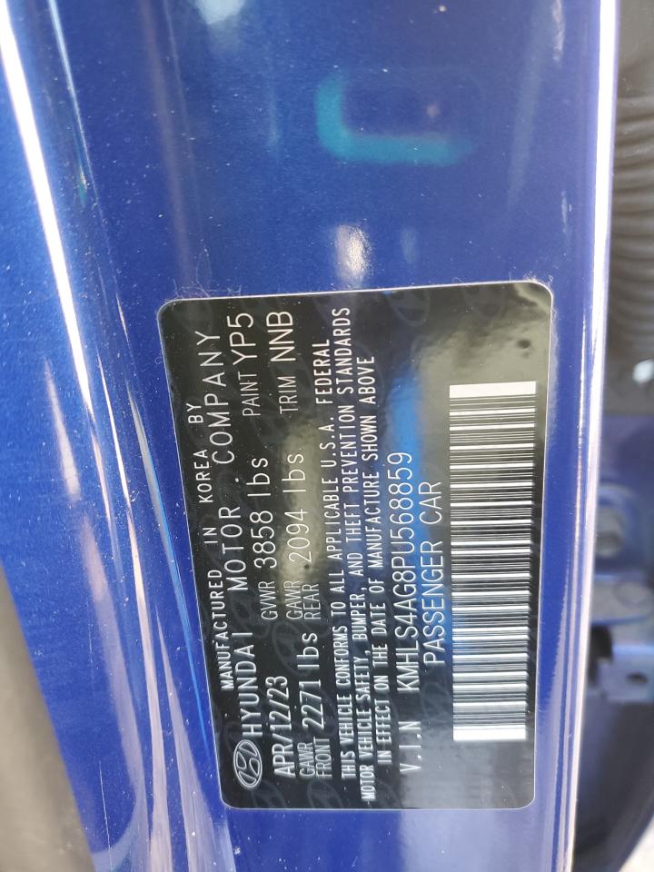 2023 HYUNDAI ELANTRA SEL VIN:KMHLS4AG8PU568859