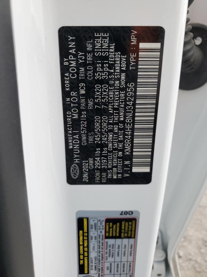 2022 HYUNDAI PALISADE SEL VIN:KM8R44HE8NU342956