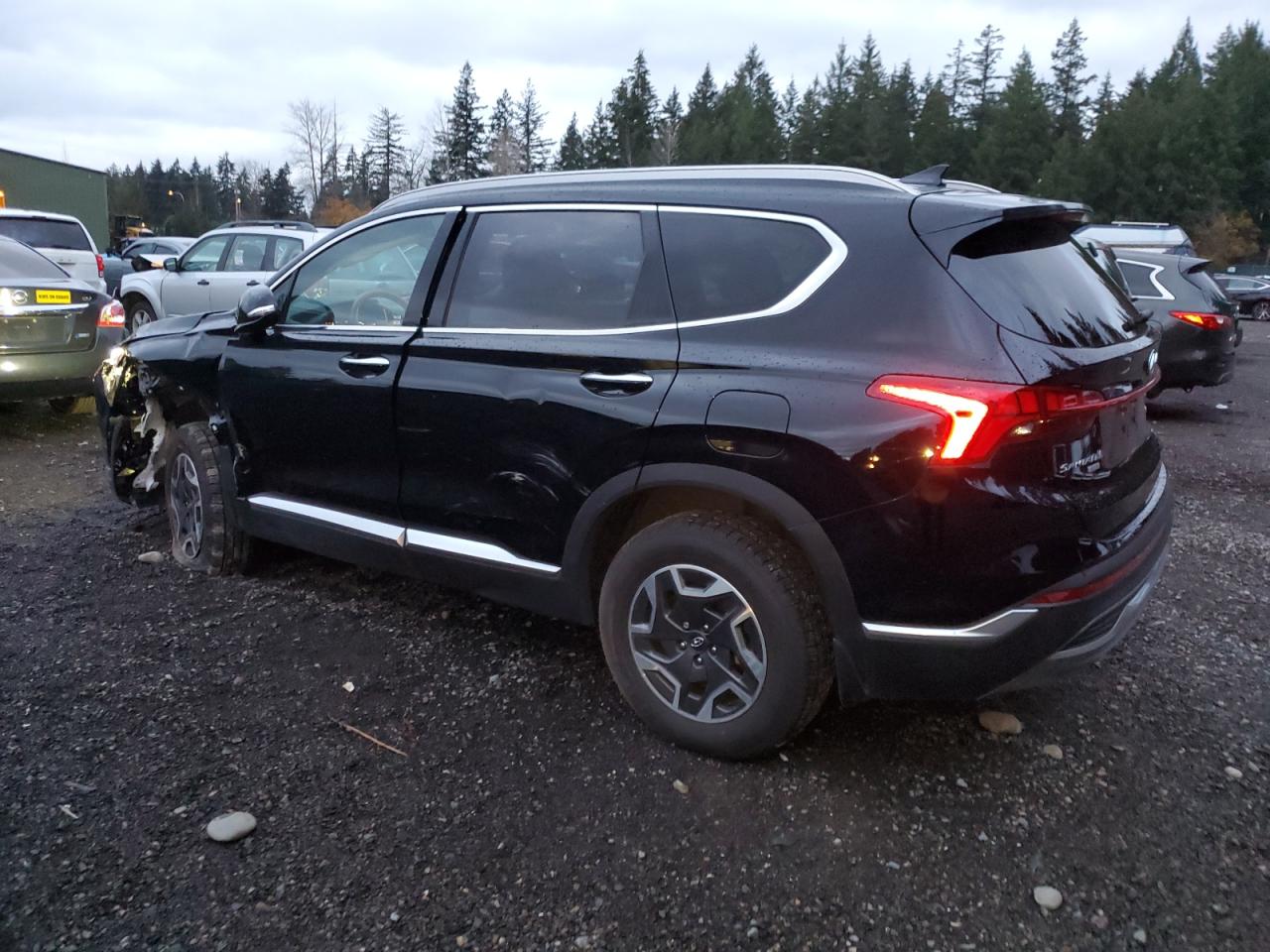 2022 HYUNDAI SANTA FE BLUE VIN:KM8S2DA11NU057188