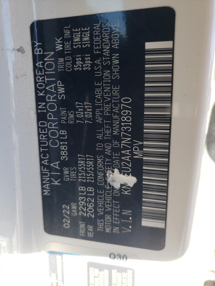 2022 KIA SELTOS S VIN:KNDEU2AA7N7318970