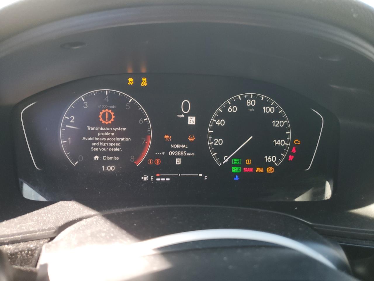 2022 HONDA CIVIC SPORT VIN:2HGFE2F54NH515694