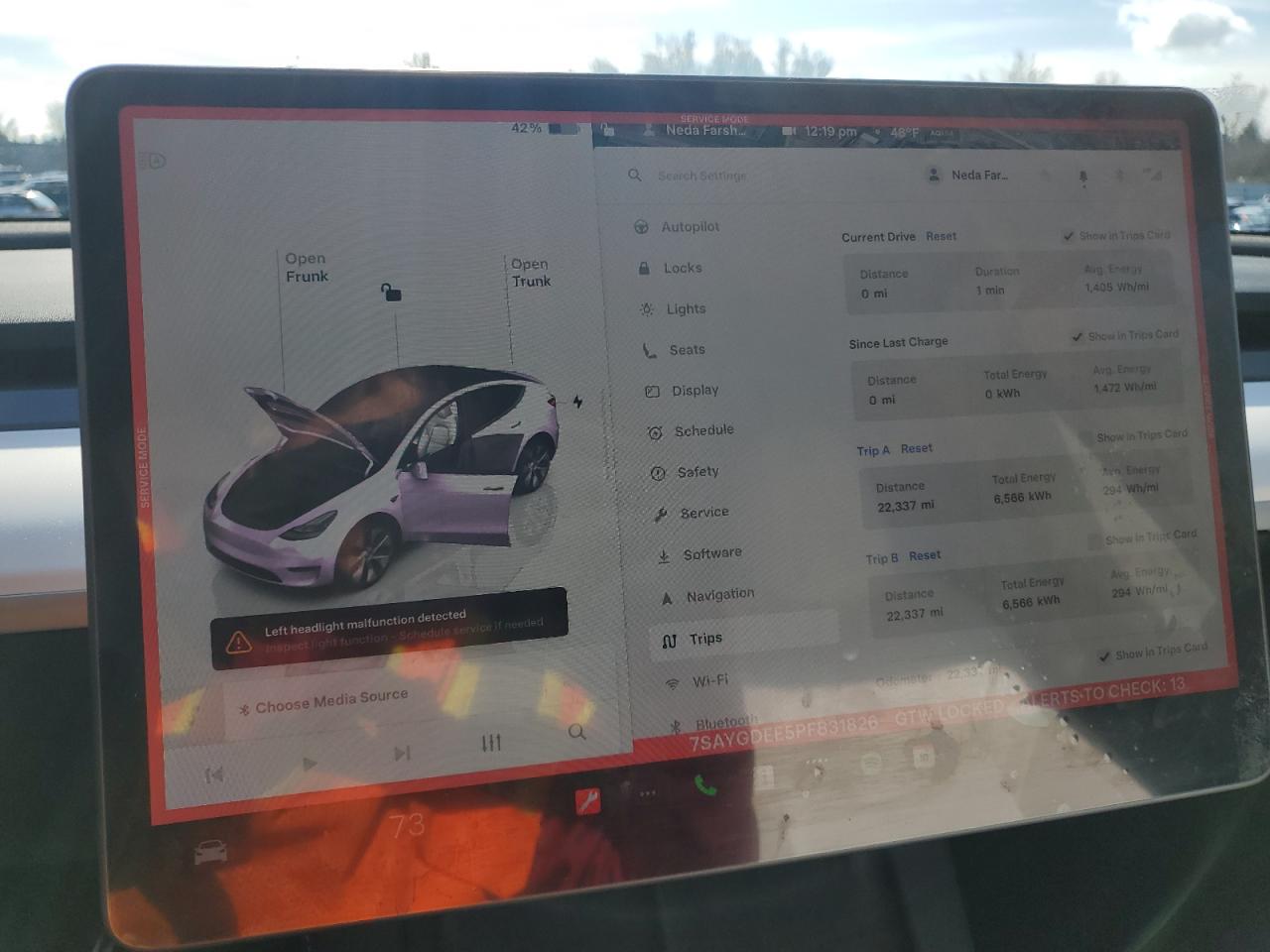 2023 TESLA MODEL Y  VIN:7SAYGDEE5PF831826