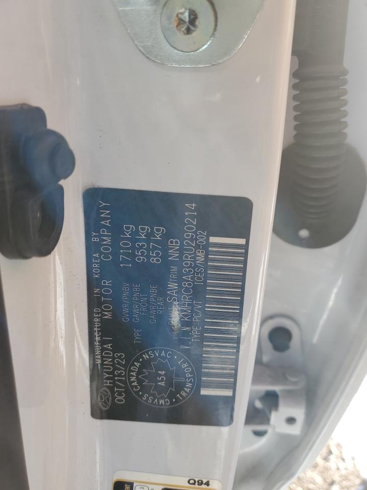 2024 HYUNDAI VENUE SEL VIN:KMHRC8A39RU290214