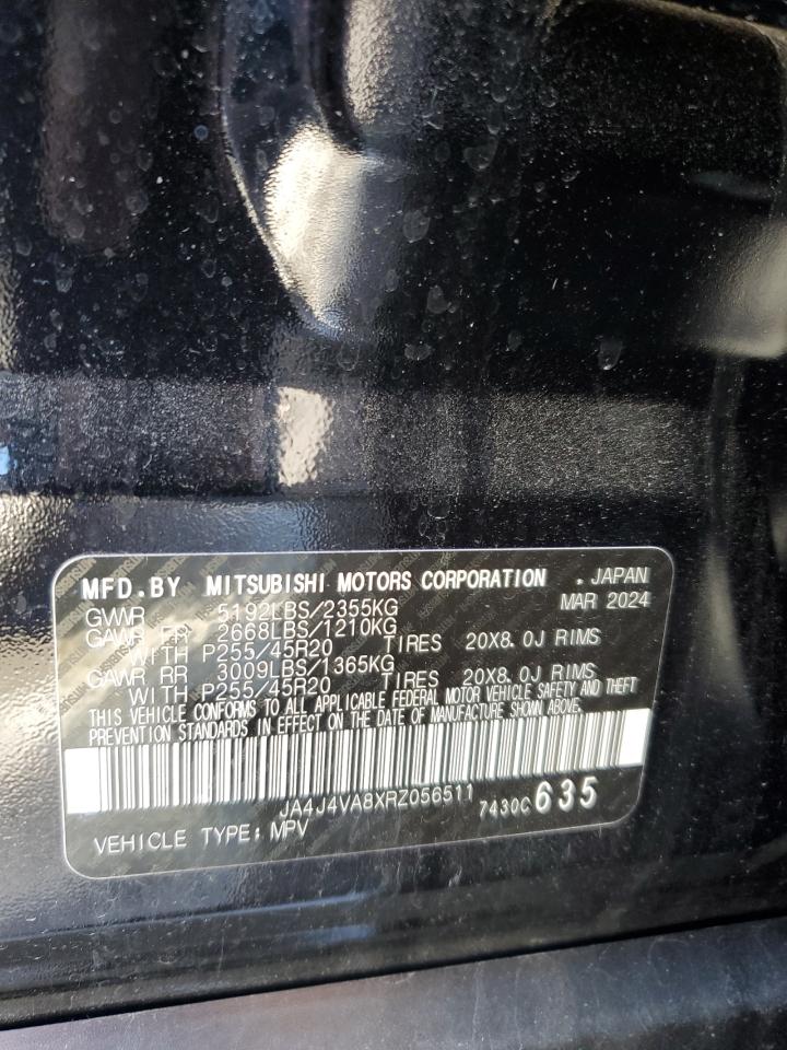 2024 MITSUBISHI OUTLANDER SE VIN:JA4J4VA8XRZ056511