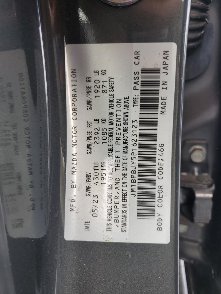 2023 MAZDA 3  VIN:JM1BPBJY5P1623123