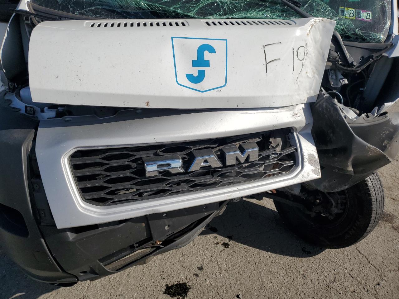 2022 RAM PROMASTER 2500 2500 HIGH VIN:3C6LRVDG5NE125427