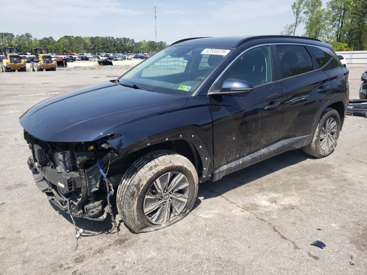 2022 HYUNDAI TUCSON BLUE VIN:KM8JBCA14NU079076