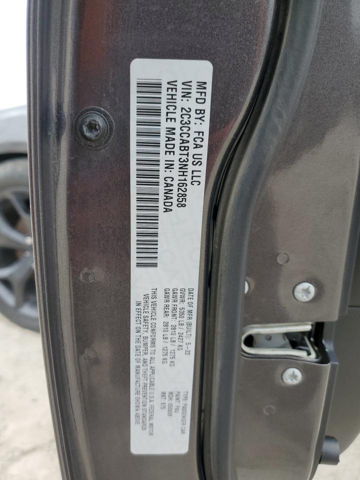 2022 CHRYSLER 300 S VIN:2C3CCABT3NH162858