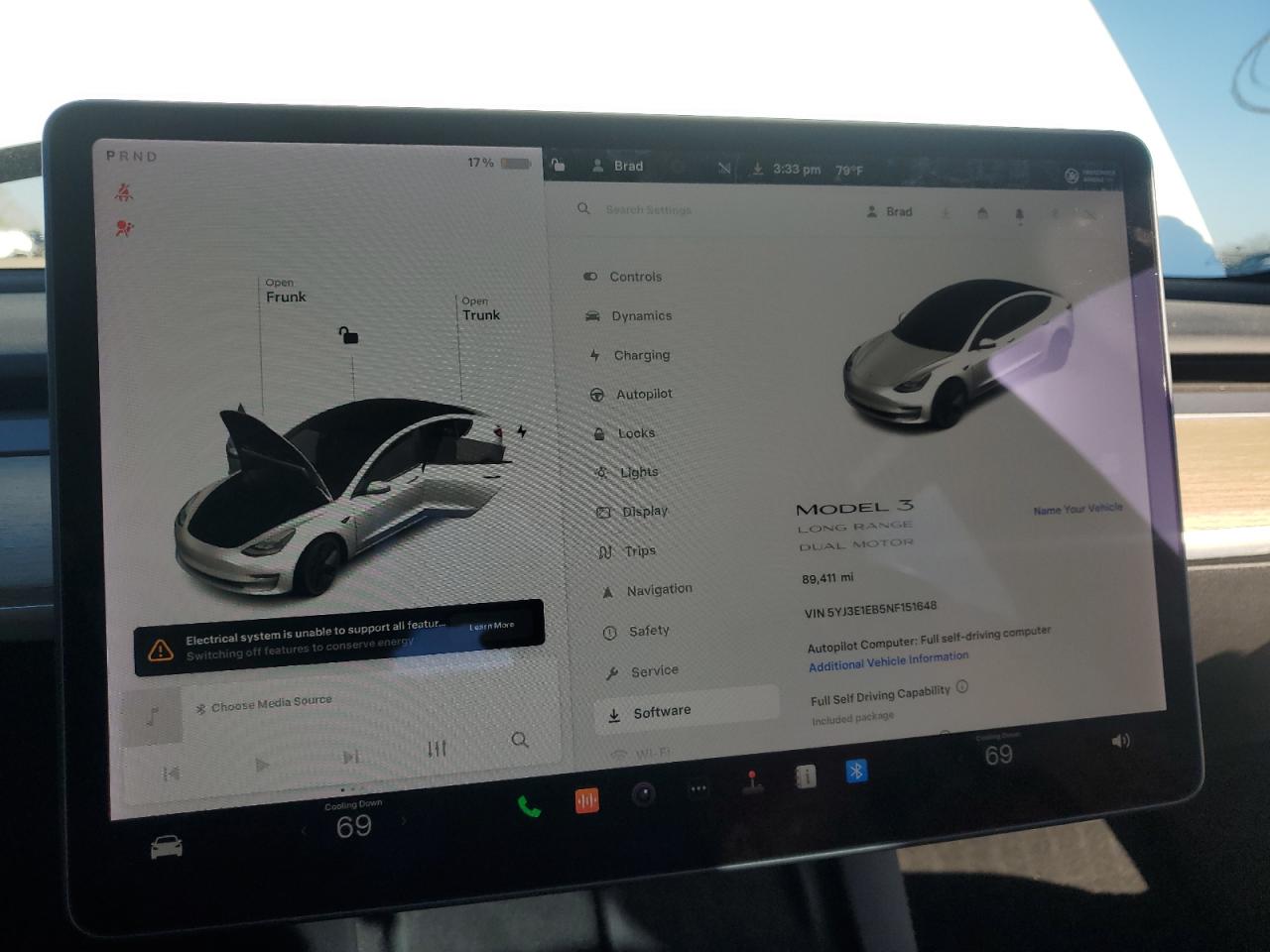2022 TESLA MODEL 3  VIN:5YJ3E1EB5NF151648