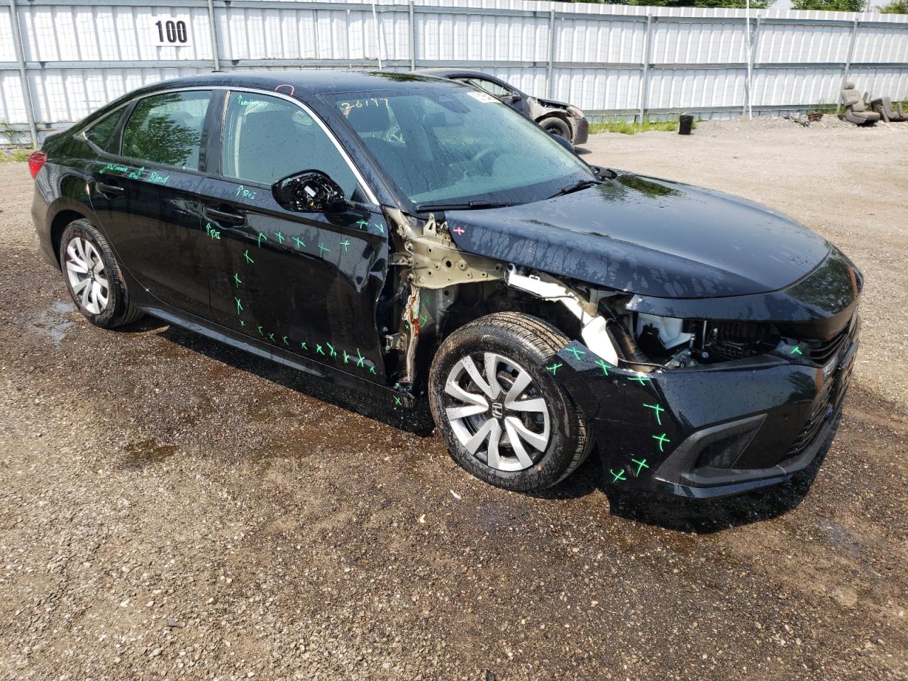 2022 HONDA CIVIC LX VIN:2HGFE2F27NH110404