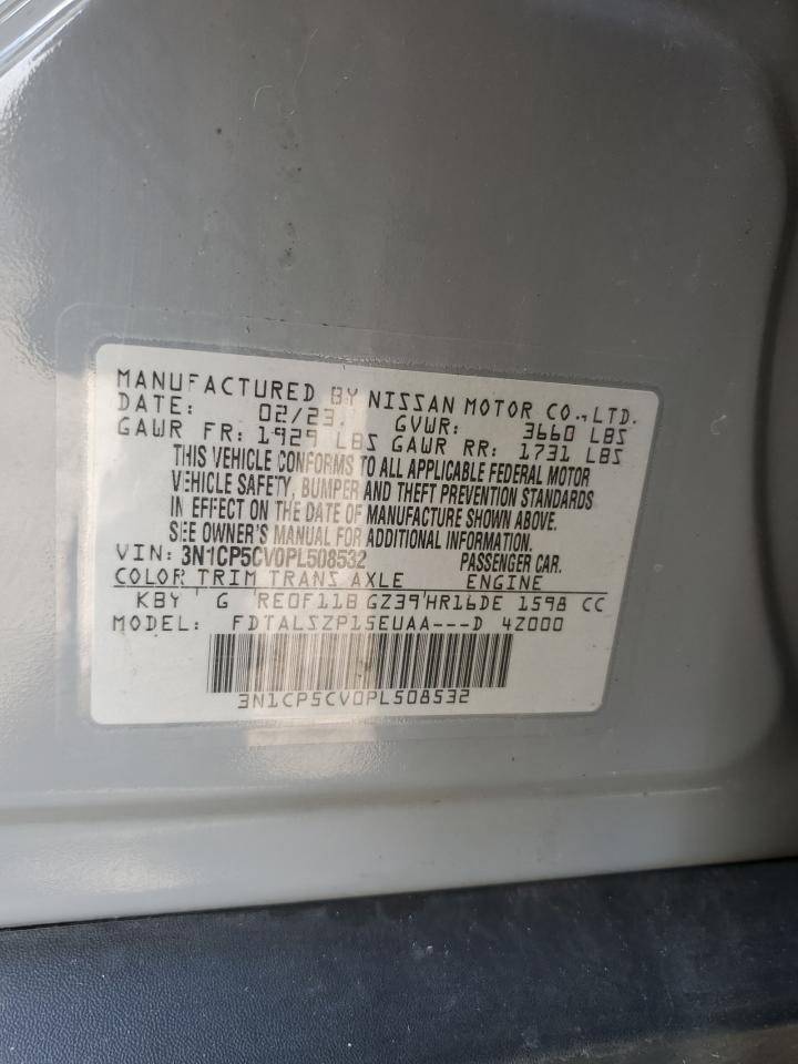 2023 NISSAN KICKS SV VIN:3N1CP5CV0PL508532