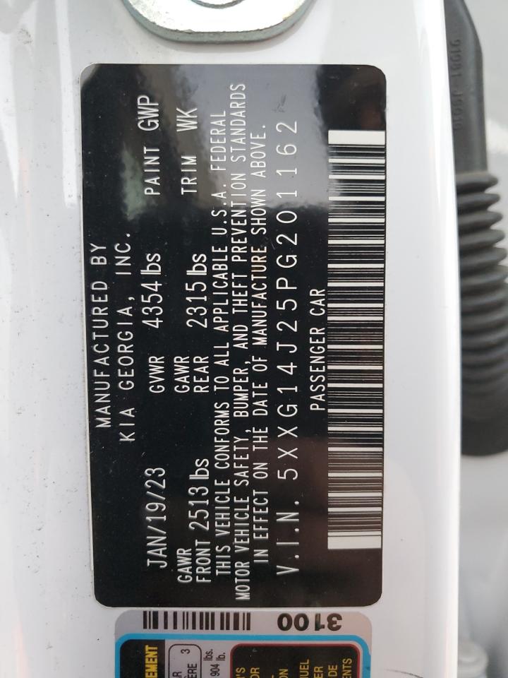 2023 KIA K5 LXS VIN:5XXG14J25PG201162