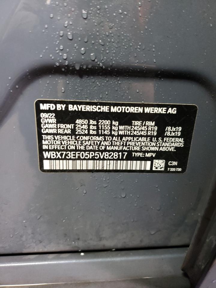 2023 BMW X1 XDRIVE28I VIN:WBX73EF05P5V82817