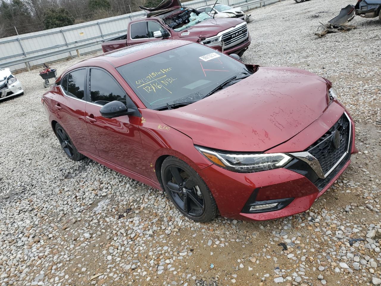 2022 NISSAN SENTRA SR VIN:3N1AB8DV5NY203517