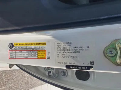 2018 Honda Accord VIN: