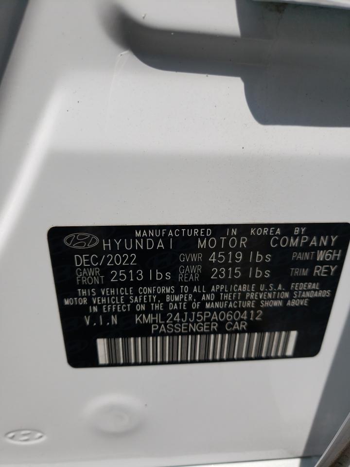 2023 HYUNDAI SONATA HYBRID VIN:KMHL24JJ5PA060412