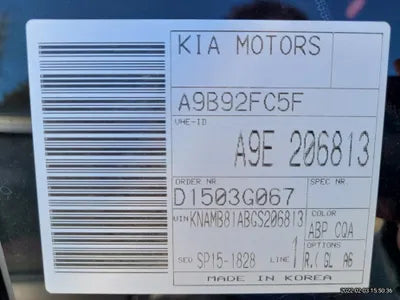 2016 Kia Carnival KNAMB81ABGS206813 VIN:KNAMB81ABGS206813