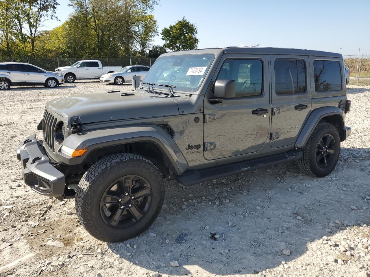 2022 JEEP WRANGLER UNLIMITED SAHARA VIN:1C4HJXEN7NW232676