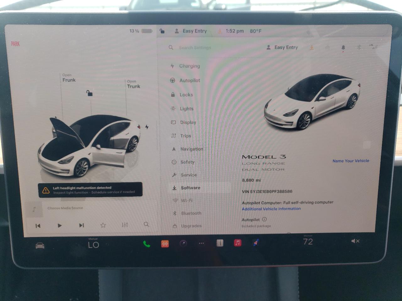 2023 TESLA MODEL 3  VIN:5YJ3E1EB6PF388586