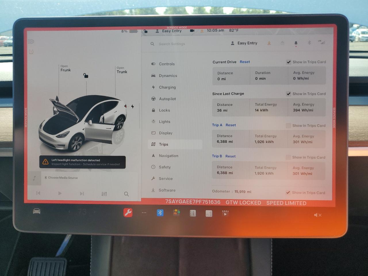 2023 TESLA MODEL Y  VIN:7SAYGAEE7PF751636