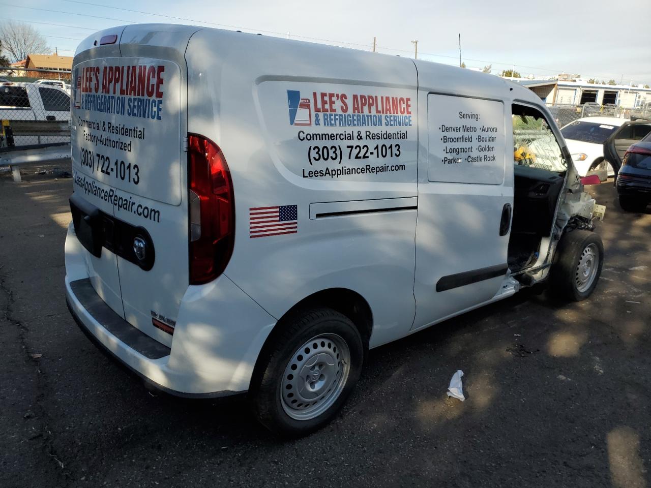 2022 RAM PROMASTER CITY TRADESMAN VIN:ZFBHRFAB0N6W63572