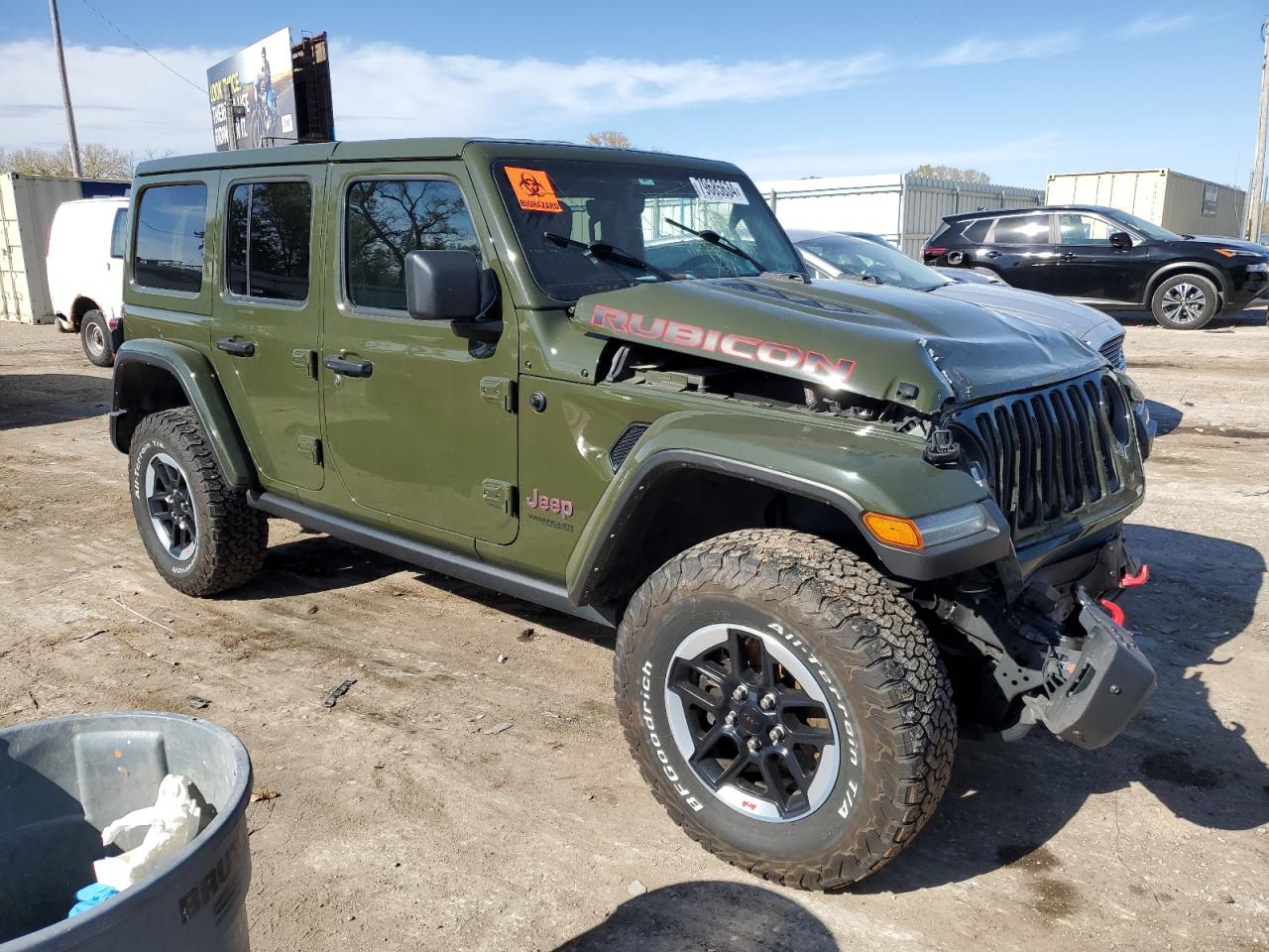 2022 JEEP WRANGLER UNLIMITED RUBICON VIN:1C4HJXFN9NW186122