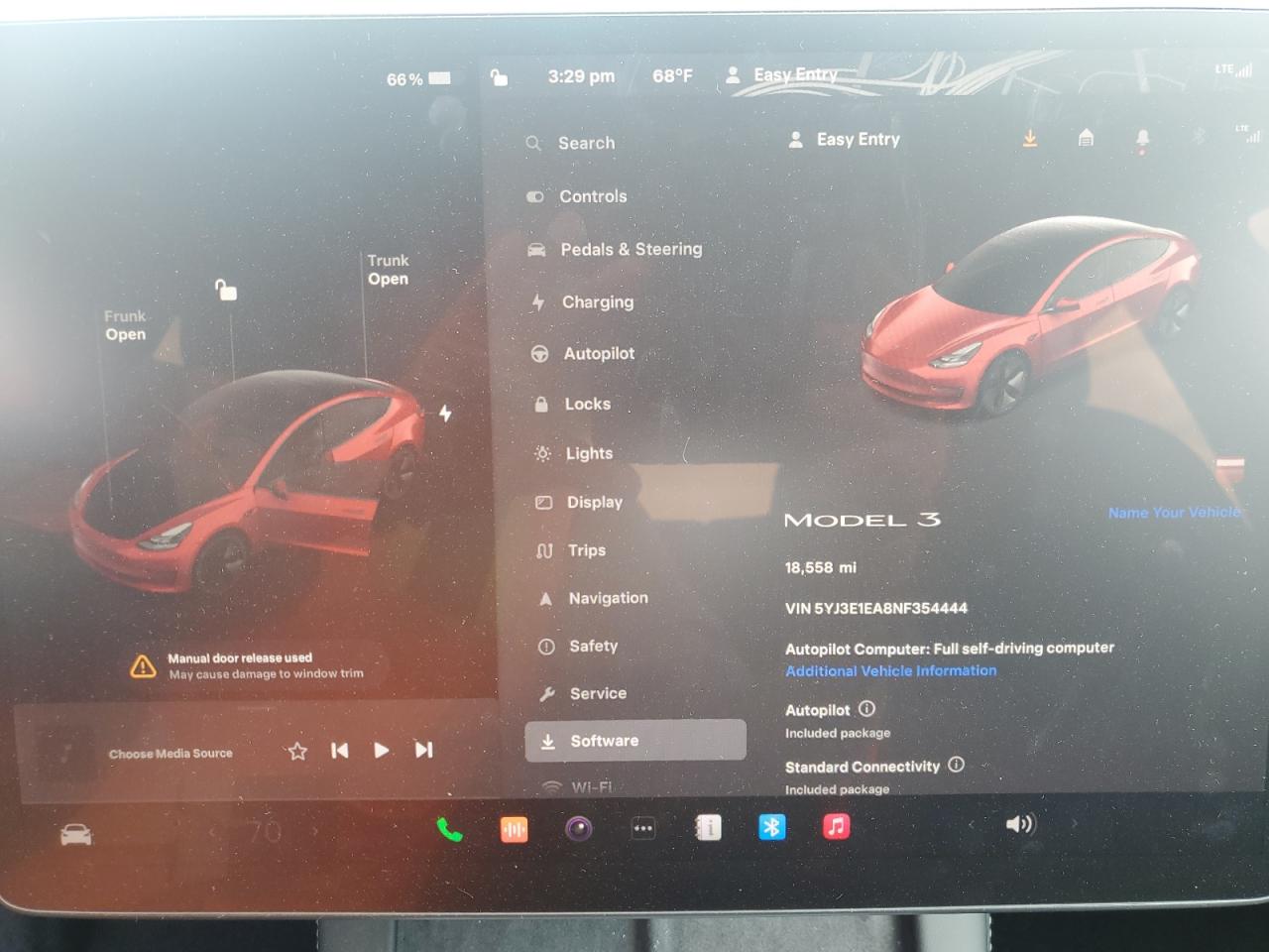 2022 TESLA MODEL 3  VIN:5YJ3E1EA8NF354444